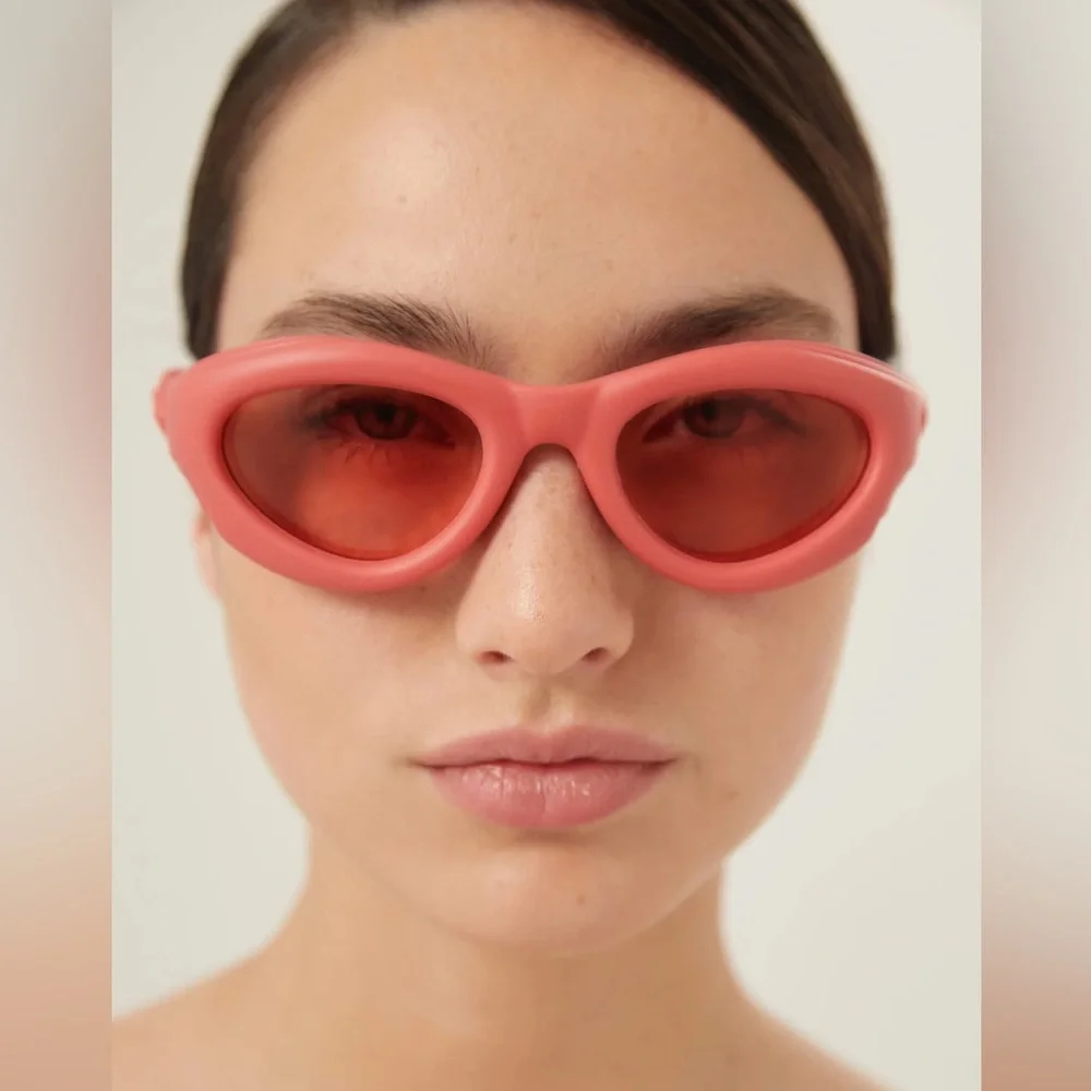 NEW BOTTEGA VENETA BV1162S 001 UNISEX PINK SUNGLASSES BOTTEGA VENETA